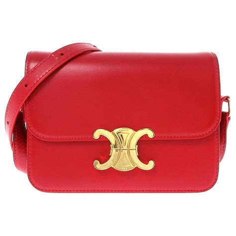 celine red bag|celine triomphe crossbody bag.